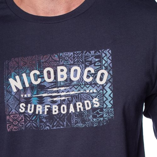 Camiseta Masculina Nicoboco Manga Longa Aiden Marinho