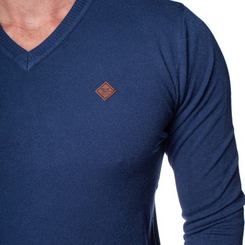 Suéter Masculino Red Nose Gola V Azul
