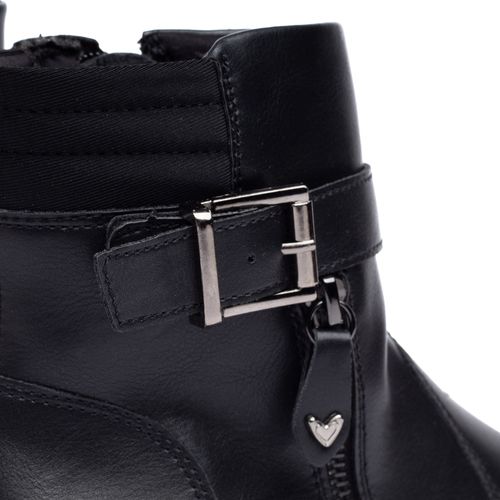 Bota Feminina Mississipi Cano Curto com Fivela Preto