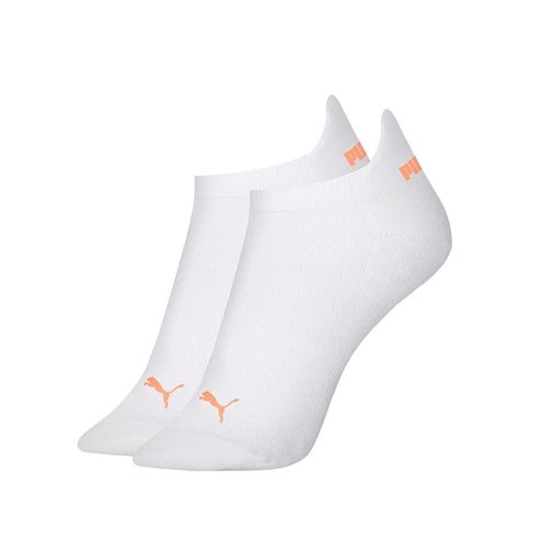 Meia Feminina Puma Sapatilha Esportiva Branco/laranja