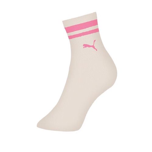 Kit c/3 Pares de Meias Infantil Puma Cano Longo Branco/lilás