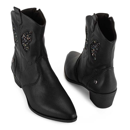 Bota Infantil Pink Cats Western Menina Preto