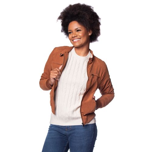 Jaqueta Feminina Sea Surf Bomber Caramelo