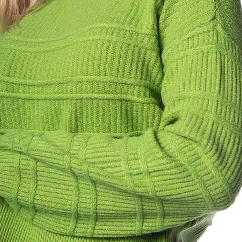 Blusa Feminina Facinelli Tricot Linhas Verde