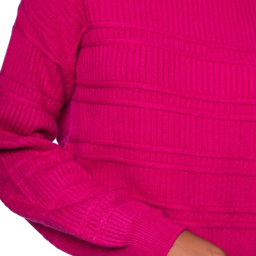 Blusa Feminina Facinelli Tricot Linhas Pink