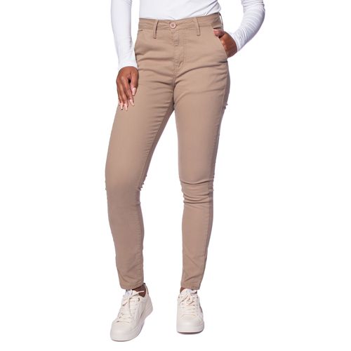 Calça Feminina em Sarja Max Denim Skinny Caqui