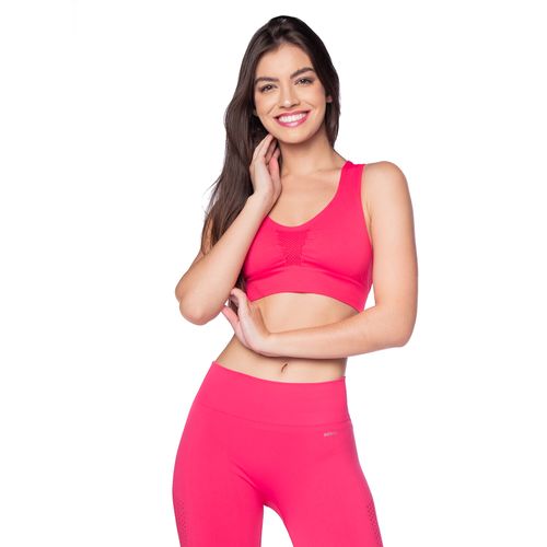 Top Feminino Selene Sem Costura Rosa Escuro
