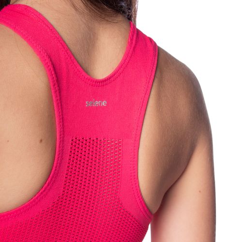 Top Feminino Selene Sem Costura Rosa Escuro