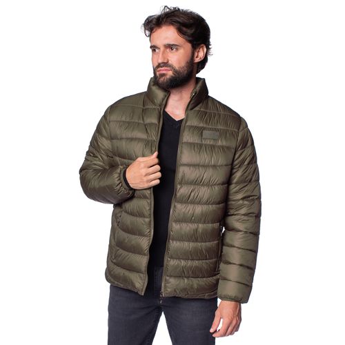 Jaqueta Puffer Masculina Red Nose Verde Escuro