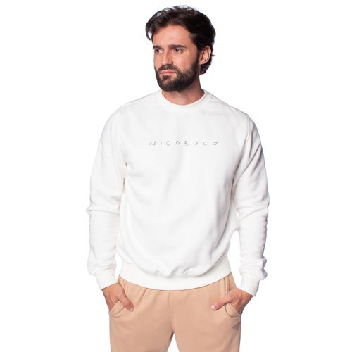 Blusão de Moletom Masculino Nicoboco Careca Off White