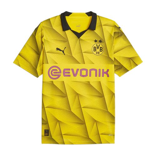 Camisa Masculina Puma Borussia Dortmund 23/24 Torcedor Amarelo/preto