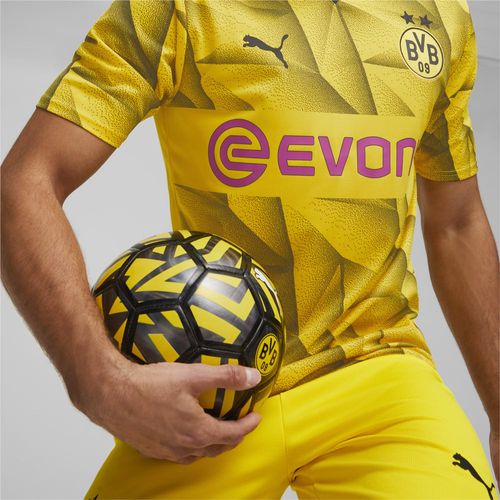 Camisa Masculina Puma Borussia Dortmund 23/24 Torcedor Amarelo/preto