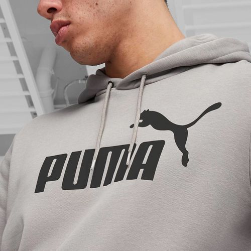 Moletom Masculino Puma Essentials Logo Hoodie Cinza