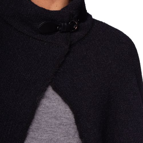 Capa Feminina Biamar Tricot Retangular Preto
