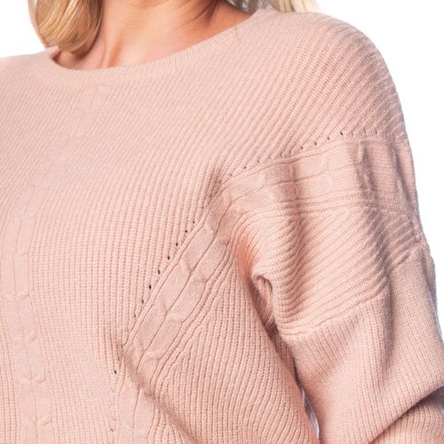 Blusa Feminina Facinelli Tricot Mullet Nude
