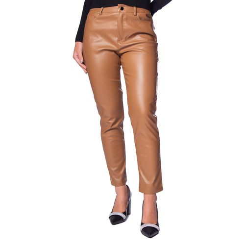 Calça Feminina Facinelli em PU Slim Lisa Caramelo