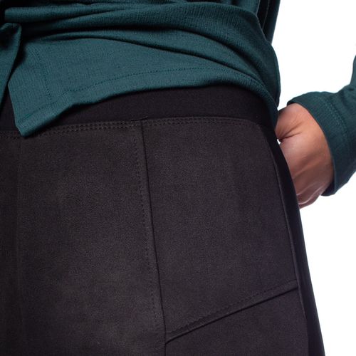 Calça Feminina Facinelli em Suede Preto