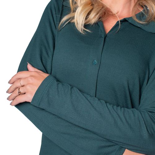 Camisa Feminina Averzzy Malha Verde Escuro