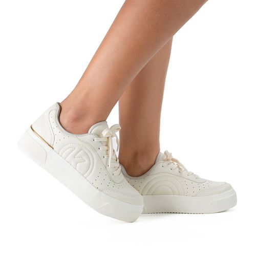 Tênis Feminino Kolosh com Detalhe Dourado Branco