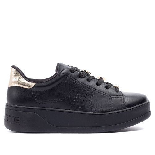 Tênis Feminino Via Marte Flatform Com Pingentes Preto