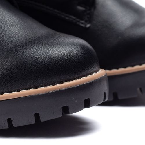 Bota Feminina Via Marte Cano Curto Salto Bloco Preto