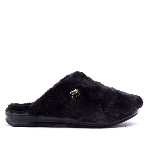 Pantufa Feminina Pegada Peluciada Preto