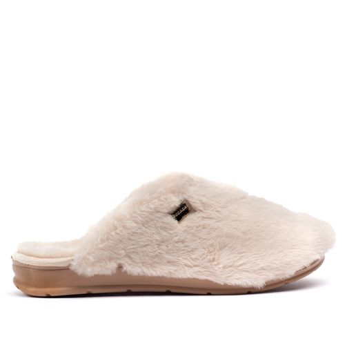 Pantufa Feminina Pegada Peluciada Creme