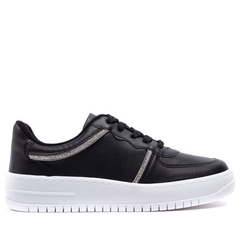 Tênis Feminino Vizzano com Detalhes em Strass Preto