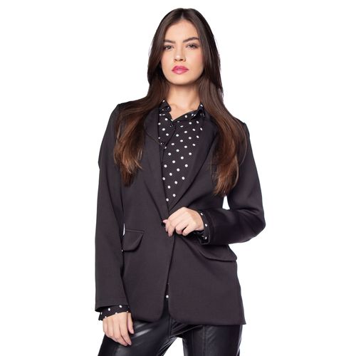 Blazer Feminino Milani Liso Preto
