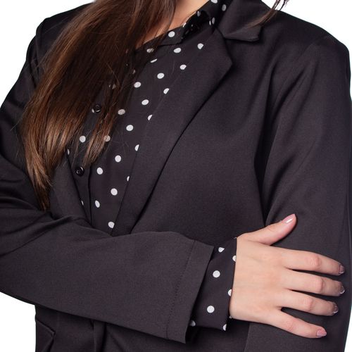 Blazer Feminino Milani Liso Preto