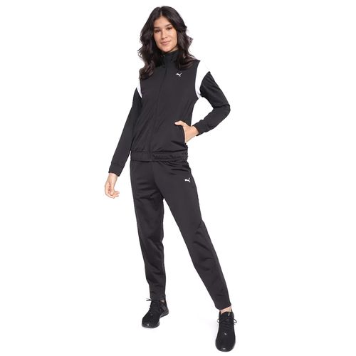 Agasalho Feminino Puma Classic Tricot Suit Preto/Branco