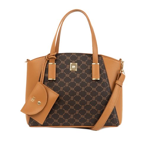 Bolsa Feminina Rafitthy Tote Média Café Caramelo