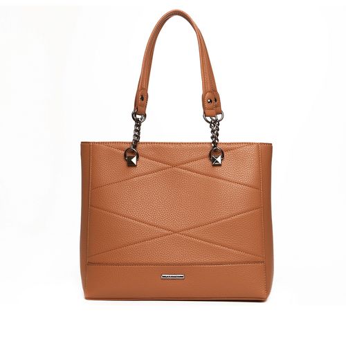 Bolsa Feminina Rafitthy Tote Grande Caramelo