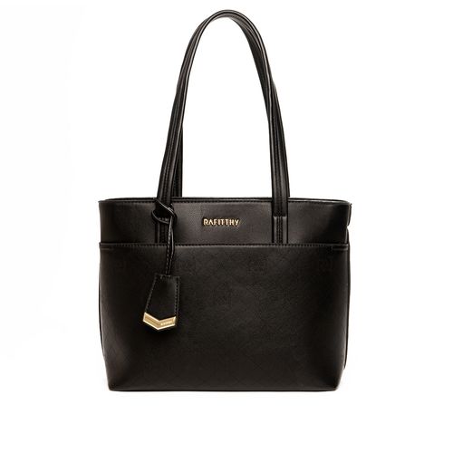 Bolsa Feminina Rafitthy Tote Média Preta