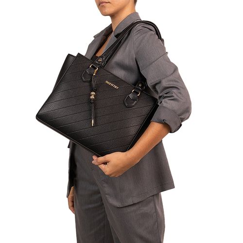 Bolsa Feminina Rafitthy Tote Média Preta