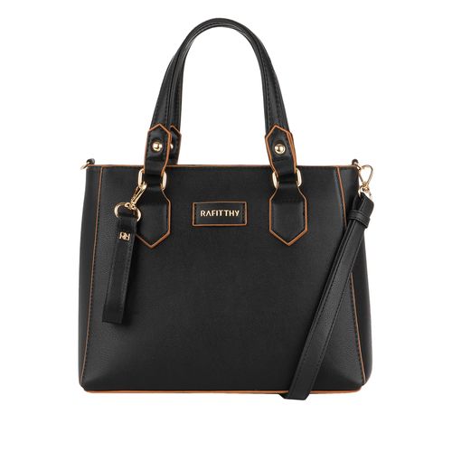 Bolsa Feminina Rafitthy Tote Média Preta