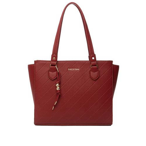 Bolsa Feminina Rafitthy Tote Média Vermelha