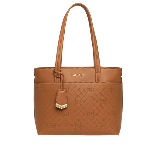 Bolsa Feminina Rafitthy Tote Média Caramelo
