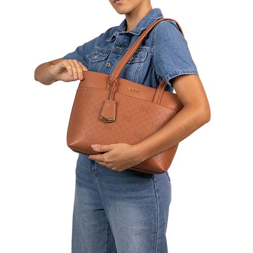 Bolsa Feminina Rafitthy Tote Média Caramelo