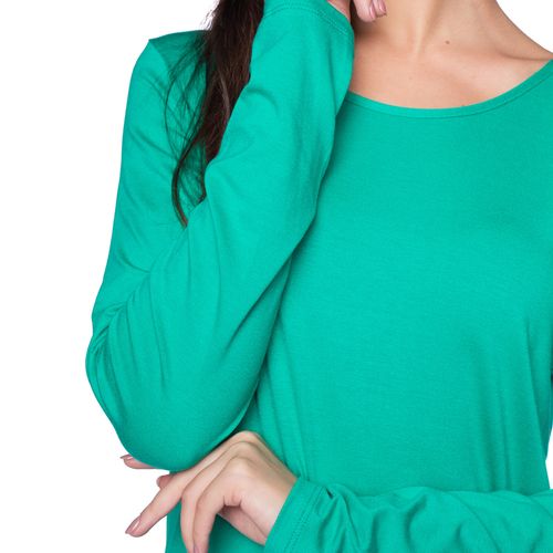 Blusa Feminina Rovitex Básica Manga Longa Verde