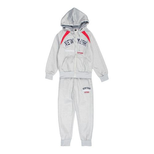 Conjunto de Moletom Infantil Sea Surf New York Menino Cinza Claro