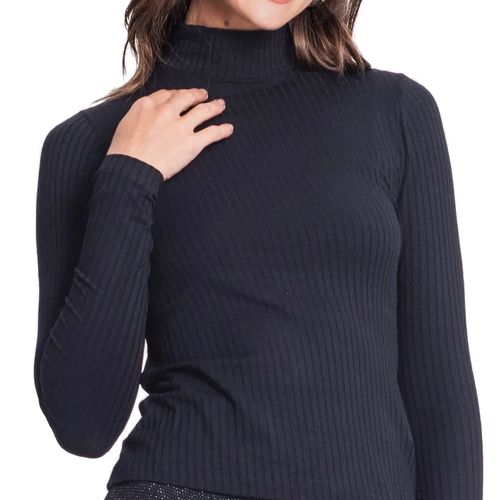 Blusa Feminina Rovitex Gola Alta Preto