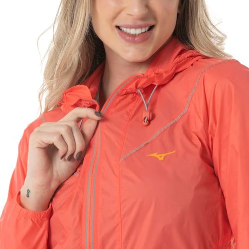 Jaqueta Corta Vento Feminina Mizuno High Coral