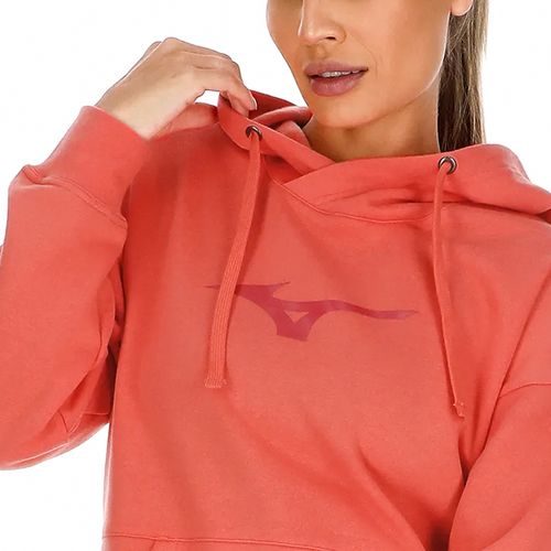 Moletom Feminino Mizuno Sportstyle Canguru Coral