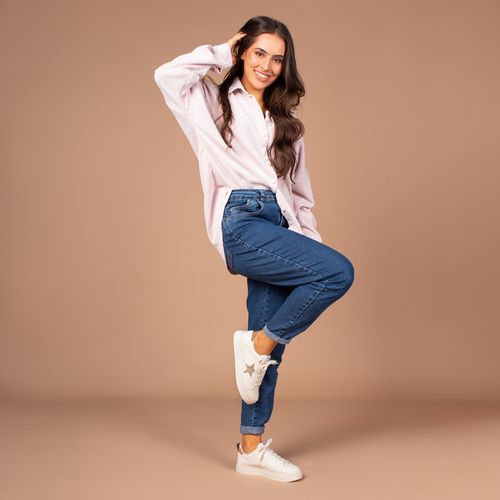 Tênis Feminino Via Marte Estrela Bege