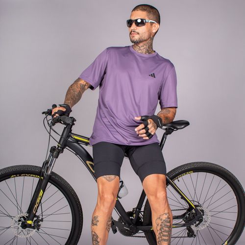 Camiseta Masculina Adidas Essential Roxo