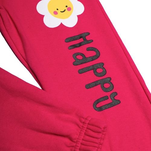 Calça de Moletom Infantil Pitiska Happy Pink