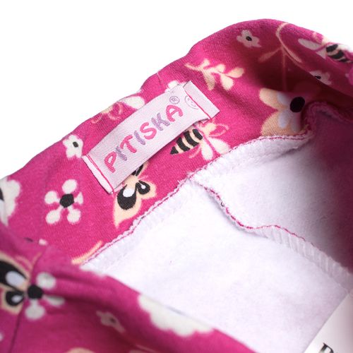 Legging Infantil Pitiska Peluciada Estampa Flor Rosa