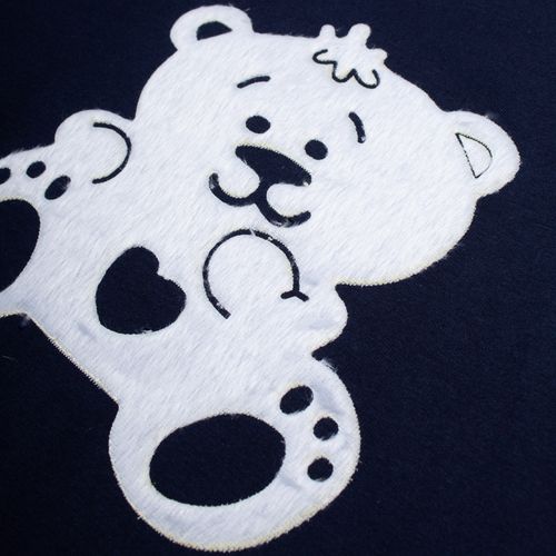 Blusa Infantil Pitiska Manga Longa Marinho