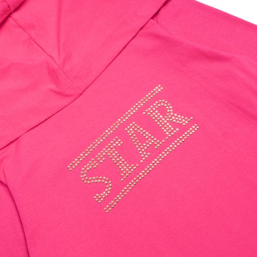 Blusa Infantil Pitiska Manga Longa Star Pink